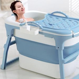 Bathtubs Large Folding Bathtub Adults Freestanding Long Portable Bathtub Body Sauna Toilet Banheira Inflavel Mobile Bathtub CC50YP