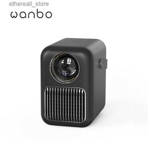 Projectors Wanbo T6R MAX Projector Auto Focus 650 Ansilm HDR10 4K 1920*1080P LED Portable Projector WIFI BT 2GB+16GB Voice Control Q231128