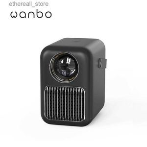 Projectors Wanbo T6R Max Projector Auto Focus 650 ANSILM HDR10 4K 1920*1080p LED Portable Projector WiFi BT 2GB+16GB Voice Control Q231128