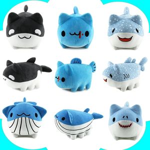 Partihandel Söt Creative Cat Plush Toys Children's Games Playmates Holiday Gift Doll Machine Priser