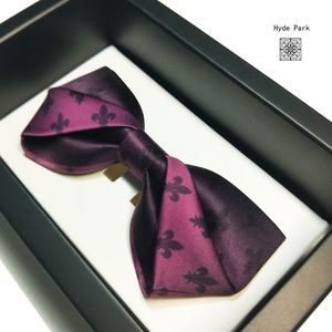 Бабочка свадебные жениха мужчина костюм Iris Purple Pink Men Mens Tie Men Men Mansing Cions