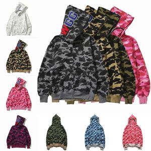 Bapes Hoodie Tasarımcılar Hoodie Hellstar Ucuz Toptan Köpekbalıkları Hoodies Tam Fermuar Up Erkek Kadın Moda Erkekler Deisigners Siyah Beyaz Ceket Adam Yüksek Kalite 434