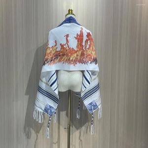 Lenços lenço árabe estilo étnico xale turbante tallit oração judaica f50 180cm