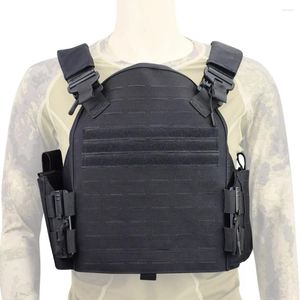 Giacche da caccia Gilet tattico militare Gilet da combattimento tagliato al laser Molle Equipaggiamento protettivo esterno CS Paintball Armatura