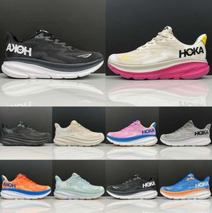 Hoka Clifton 9 Kids Shoes Toddler Sneakers Trainers Hokas One Free People Girls Boys Running Shoe Shoes Youth Runner Breatable Black White Pink Shoe 588