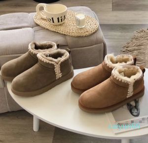 Mulheres botas de neve chinelo inverno novo popular tornozelo pele de carneiro pelúcia manter quente moda