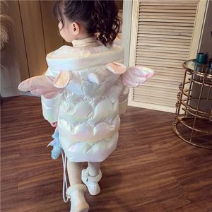 Clothing Sets Baby Girl Winter Jacket Cute Unicorn Colorful Coats For Girls Warm Hooded Parka Snowsuit Windproof Children s Outerwear 231128