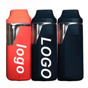 Maßgeschneiderte 1 ml 2 ml Einweg-Vape-Stift-Pod-Wagen, E-Zigaretten, dicke Öl-Leerstifte, wiederaufladbarer 280-mAh-Akku-Verdampfer, individuelles Logo-Verpackungsbox, Mylar-Beutel