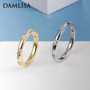 Обручальные кольца DAMLISA Круглый 1 8 мм D Цвет VVS1 Группа Для Женщин Стерлингового Серебра 925 Обручальное Кольцо Оптовая 231127