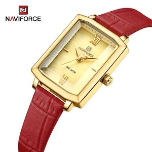 الساعات النسائية أفضل العلامة التجارية Naviforce Fashion Simple Women Watch Watch Contproof Quartz Wristwatch Microfibe Cloce Relogio Feminino 231128