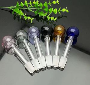 Glasrör rökning tillverkar handblåst vattenpipa färgad bubbla glas direkt kokande kruka