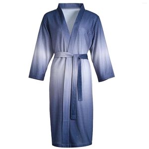 Masculino sleepwear feminino elegante gradiente padrão roupão super macio absorvente e respirável casual wear meninas banho envoltório toalha