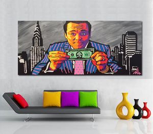 Graffiti Art Large Canvas Painting Man And Money Poster Print Wall Art Wall Pictures For Living Room Home Decor6025445