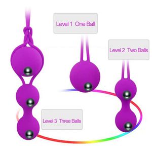 Sex Toy Massager Safety Silicone Vagina Balls Female Toys Kegel Ben Vaginal Tightening Exercise Vibrators Flirting