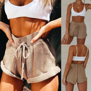 Damen Shorts Damen High Waist Tie Belt Shorts Bottoms Sommer Lose Hose Hose 230428