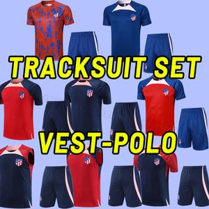 Training suit soccer tracksuits 23 24 JOAO FELIX home 2023 2024 M. LLORENTE Correa uniforms GRIEZMANN R. DE PAUL Cunha CARRASCO Atletico MadridS pants shorts vest