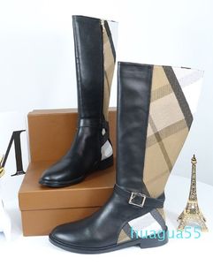 winter new plaid boots womens boots martens checked leather chelsea boot trend