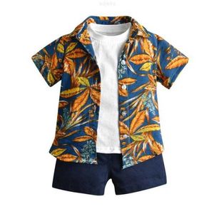 Kläder sätter byxor för kläder barn pojke baby topp pojkar skjortor shorts skjorta