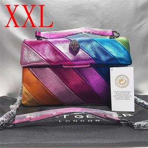 Worki wieczorowe xxl Kurt g London Rainbow Crossbody for Women Chains Bag Wysokiej jakości kobieta ramię orła