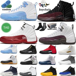 12 basketskor för män kvinnor 12s Cherry Field Purple Stealth Floral Playoffs Reverse influensa spel Hyper Royal Taxi Master 11 11s Herr Trainers Sports Sneakers