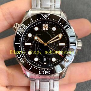 Automatyczne zegarek dla mężczyzn Data 300 m 42 mm szafirowy czarny tarcza 007 Limited VSF Super vs Factory