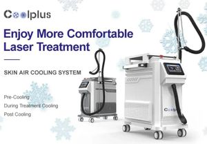 schnelles Abkühlen COOLPLUS Skin Air Cooling System Verwendung für Lasergerät Zimmer Cryo Therapy Schmerzreduzierungskühler für Laserbehandlung -40°C Schönheitsgerät