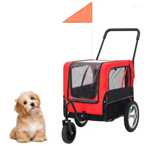 Dog Carrier Pet Cart Bike Trailer Load Bearing 20kg For Small And Big Dogs Detachable Breathable Protective Net Baby Luggage