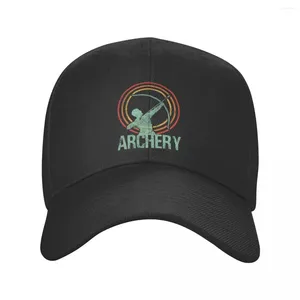 Ball Caps punk retro łucznictwo łucznictwo strzałek bok baseballowy kobietę mężczyzn oddychający vintage archer tata hat ochronę przeciwsłoneczną snapback letnie czapki