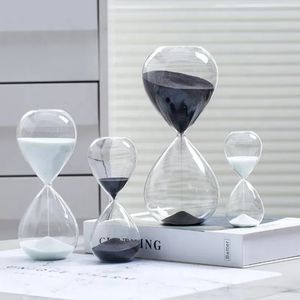 Obiekty dekoracyjne 5 15 30 60 Min Kreatywne kolorowe szkło klepsydra Nowoczesne minimalistyczne dekoracja domowa rzemiosło Prezent Desktop Ornament Timer 231128