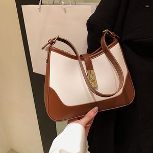 Bolsas de noite CGCBABA 2023 Fashion Luxury Designe Bolsa para mulheres Bolsa de ombro simples Casual Compra de alta qualidade PU Couro feminino