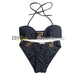 Conjunto de biquinis de cintura alta feminino sexy halter banho verão praia viagem biquíni mulher dividir maiô