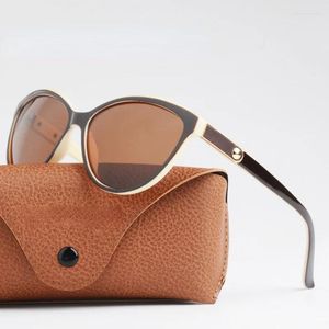 Óculos de sol de luxo polarizado mulheres moda senhoras vintage marca designer gato olho óculos mulher feminino sol