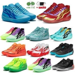 Lamelo Ball MB 2 كرة السلة أحذية في الهواء الطلق 02 قرص العسل Phoenix Flare Lunar Jade Orange Luxurys Athletic Showging Sneakers