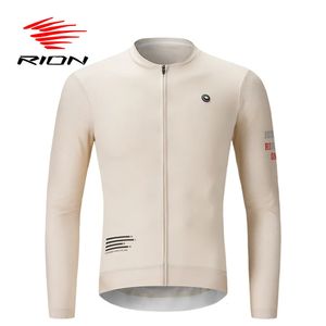 Cycling Shirts Tops RION Cycling Jerseys Men Long Sleeves MTB Shirts Bicycle Clothing Mountain Bike Jersey Motocross Outfit Windbreaker Riding Pro 231127