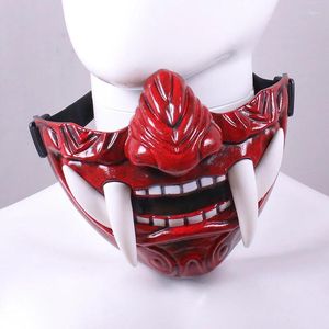 Party Supplies Japanese Samurai Oni Demon Mask Cosplay Horror Prajna Hannya Evil Killer Thicken Plastic Masks Halloween Costume Props