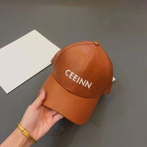 Mens Designer Winter Baseball Caps Fashion Leather Bucket Hats Stylish Black Casquette For Women Brown Beanie Cap Letters C Fitted Hat 2023