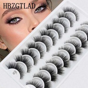 3 PCFalse Eyelashes 10Pairs 3D Faux Mink False Eyelashes Natural Messy Crisscross Eyelash Wispy Fluffy Fake Eyelashes Extension Eye Makeup faux cils Z0428