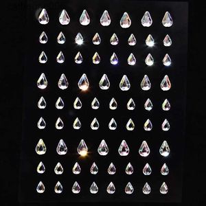 Tattoos Colored Drawing Stickers 1 Pcs Disposable Tattoo Stickers Face Jewelry Color Crystal Diamond DIY Eyes Face Body Waterproof Makeup Decorations Rhinestones