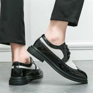 Dress Shoes Semi Formal Round Tip Elegant Men's 2023 Heels Sneakers For Men 39 Size Sport Class Tenes