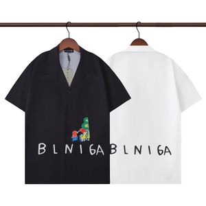 Moda legal carta raglan camisa masculina verão casual coringa micro-largo em torno do pescoço manga curta 03