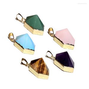 Pendant Necklaces Druzy Fashion Jewelry Fineness Novetly Decorate Exquisite Pendants Triangle Vintage Beautiful Locket Kolye Chain