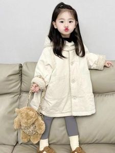 Down Coat's Children's Winter Clothing Patle Greading Catding Baby Kurtka 2023 Dzieciowe odzież wierzchnia parkas wyściełana