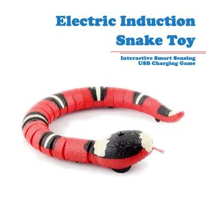 Toys Electric Snake Cat Cat Pet Game Interactive Dostawa indukcja Kid Funny Trick Przeraża Mischief Dift Nowator Smart Sens Pieg Play