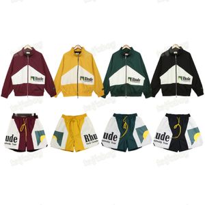 Designer Rude Hooded Long-Sleeved Rude Jacket Casual Sports Fashion Must-Have Loose Elastic Trousers Cotton Hooded Coat Sport Sport för män och kvinnor