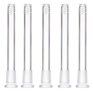10CM Glass Downstems Pipe For 14mm Thick Glass Downstem Diffuser Glass Down Stem for Smoking Pipes Bongs glass down stem diffuser/reducer