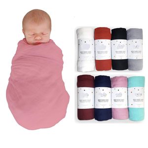 Blankets Swaddling 120120cm Muslin 70% Bamboo Soft born 2 Layers Bath Gauze Infant Swaddle Wrap Sleepsack Stroller Cover 230426