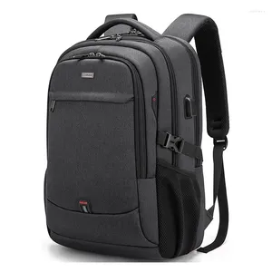 School Bags College Men Bag Dizüstü Dizüstü Bilgisayar Sırt Çantası 17.3''Large-Capacity USB Limanı Business Oxford Su Geçirmez