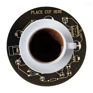 Bord Mattor PCB Designunderlägg Anti Slip Cup för bil Silikon Vattentät dryck Värmebeständig kaffe