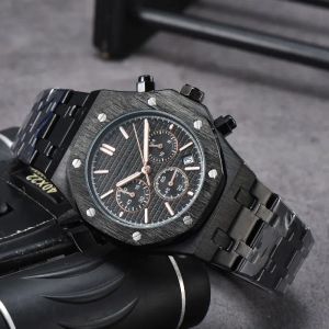 AP Hot Wrist Watches Men Mens Date Six Needles Watches Chronograph Calendar All Dial Work Work Quartz Watch Top Top Luxury Crongograph Clock Watch Band Fashion A010