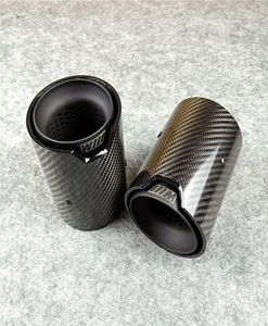 A piece Matte Black Style Exhaust pipe Muffler tip For B M W M2 M3 M4 performance Carbon fiber Stainless Steel End Tips Auto Part 3182938